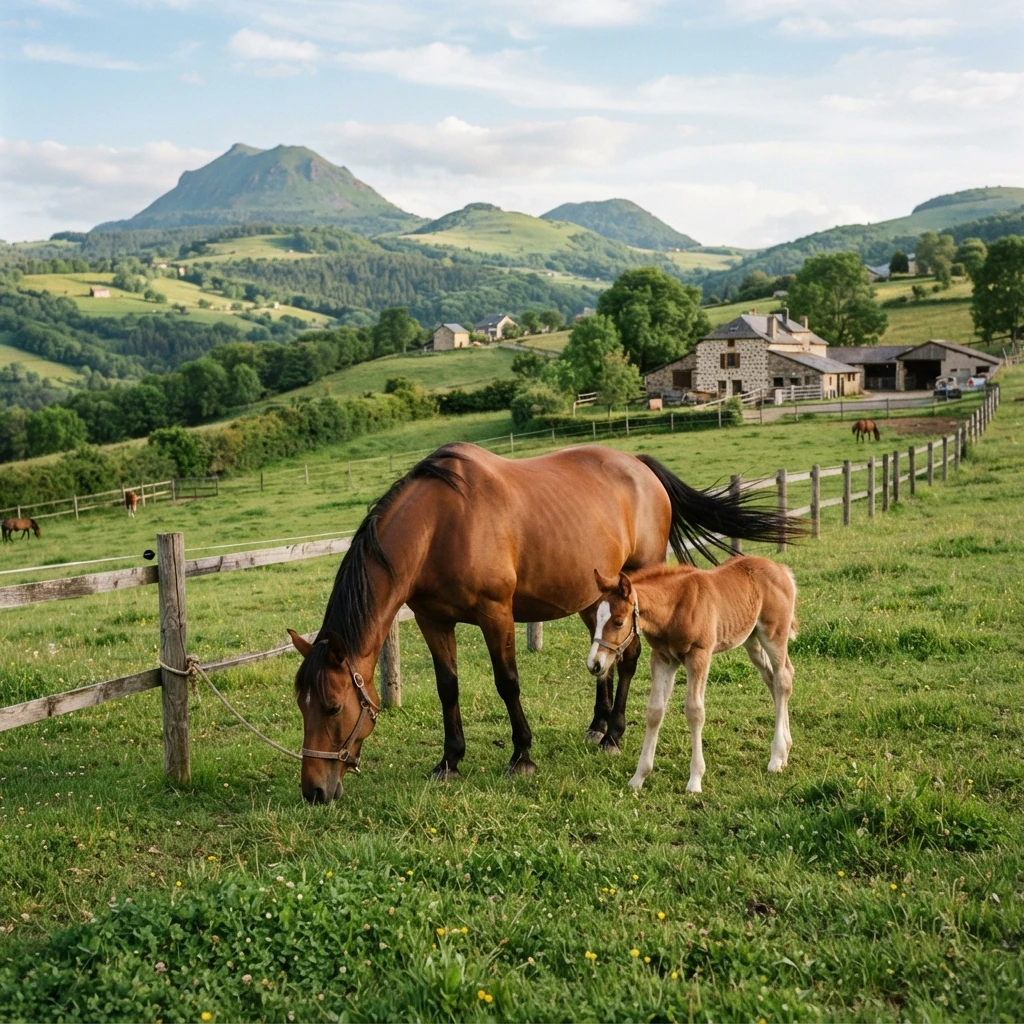 Élevage de chevaux au Elevage Du Rei D 'Ouzy, Sayat